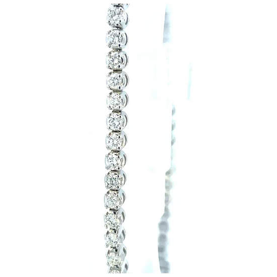 Diamond earring on a white background