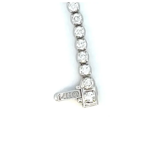 Diamond bracelet with 'SARO' branding on a white background