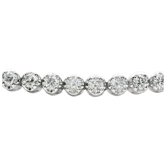 Diamond bracelet on a white background