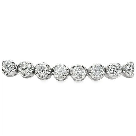 Diamond bracelet on a white background