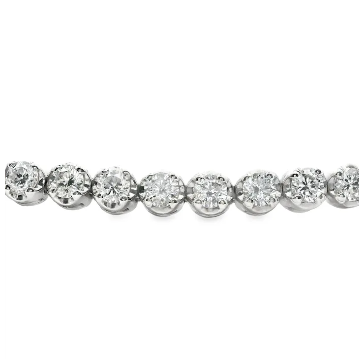 Diamond bracelet on a white background