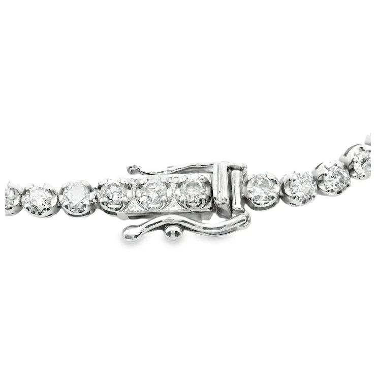 Diamond bracelet on a white background