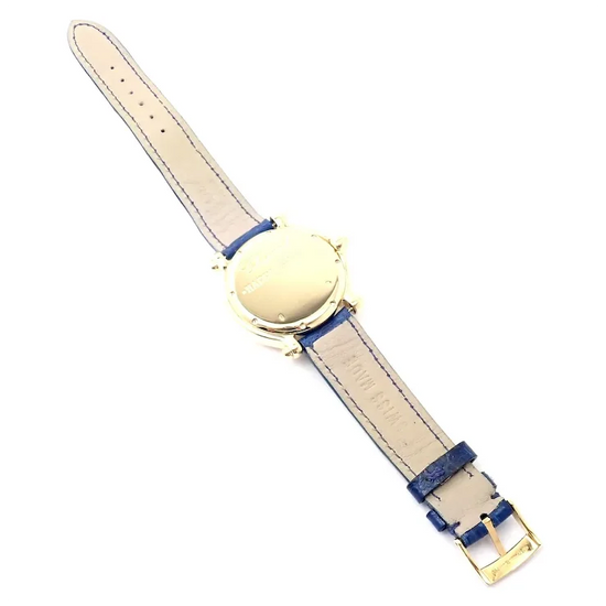 Authentic! Chopard Happy Sport Happy Beach 18k Yellow Gold Diamond 39mm Watch