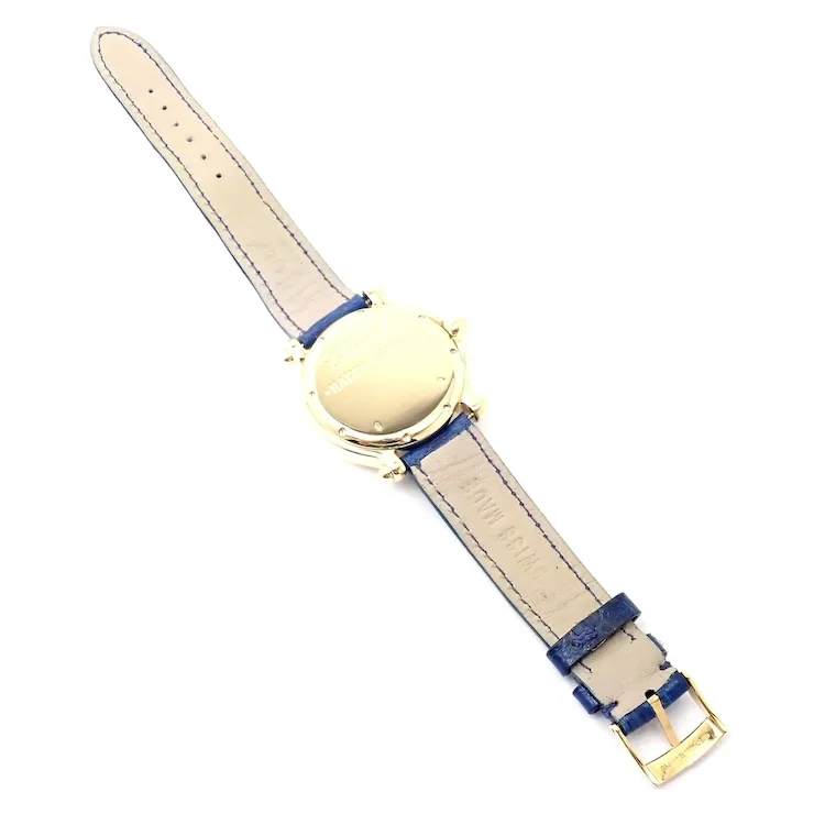 Authentic! Chopard Happy Sport Happy Beach 18k Yellow Gold Diamond 39mm Watch