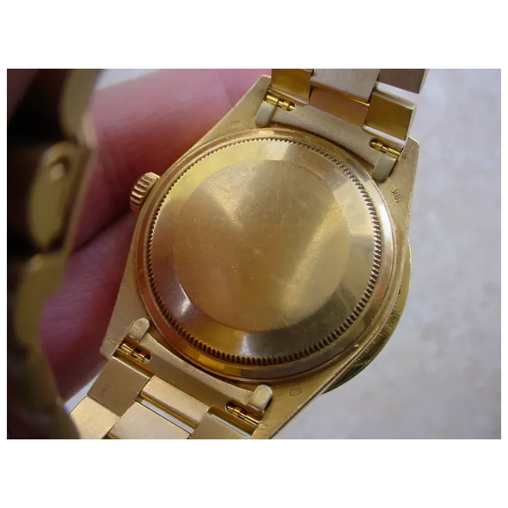 Rolex Day Date Q.S. 18038, About 4.8 Carats in Diamonds, 2.8 Carat Dia. Bezel.