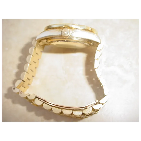 Rolex Day Date Q.S. 18038, About 4.8 Carats in Diamonds, 2.8 Carat Dia. Bezel.