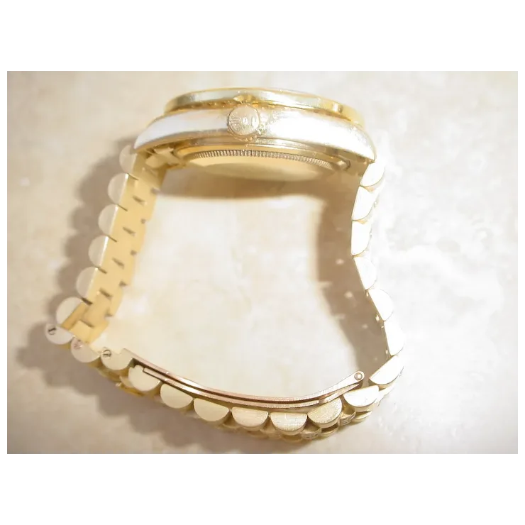 Rolex Day Date Q.S. 18038, About 4.8 Carats in Diamonds, 2.8 Carat Dia. Bezel.