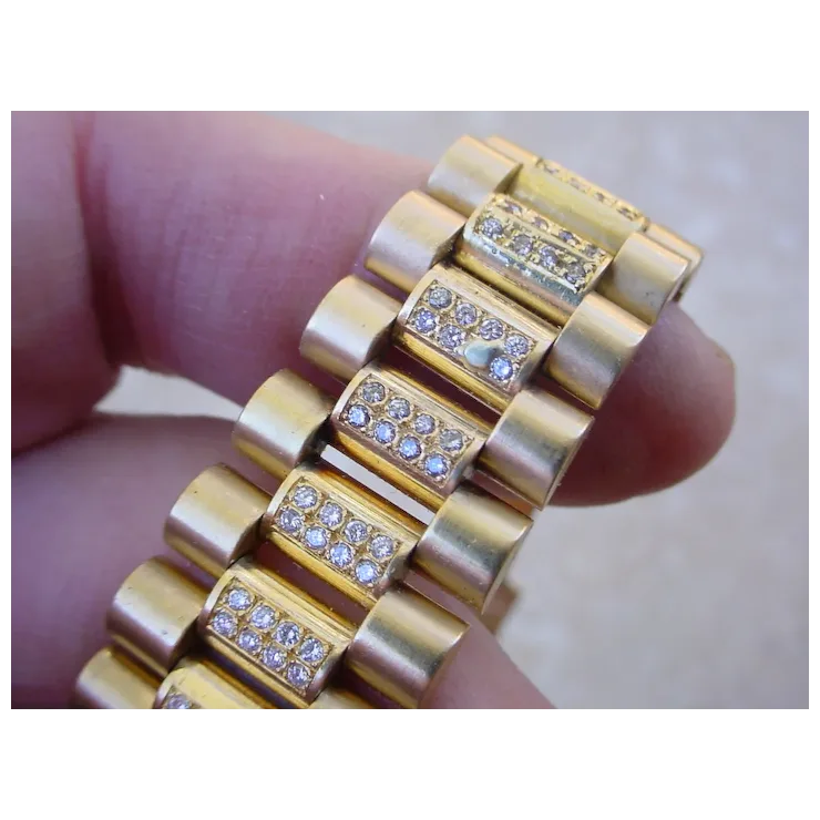 Rolex Day Date Q.S. 18038, About 4.8 Carats in Diamonds, 2.8 Carat Dia. Bezel.