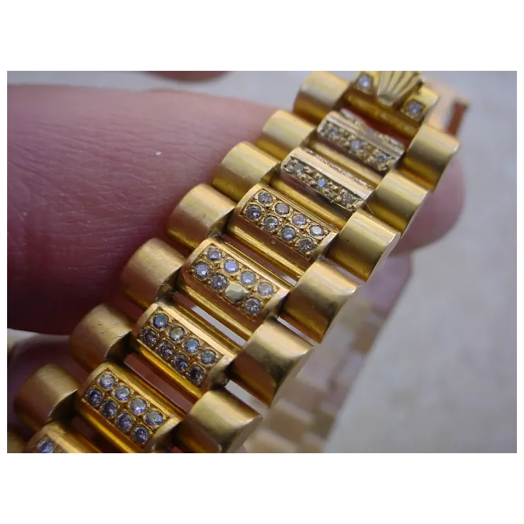 Rolex Day Date Q.S. 18038, About 4.8 Carats in Diamonds, 2.8 Carat Dia. Bezel.