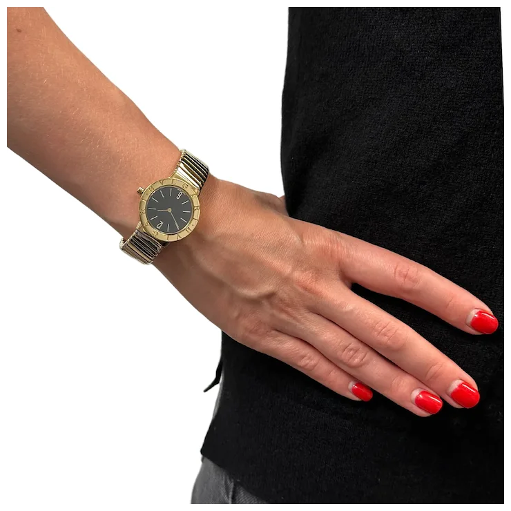 Vintage 18K Gold Bulgari Tubogas Wrist Watch