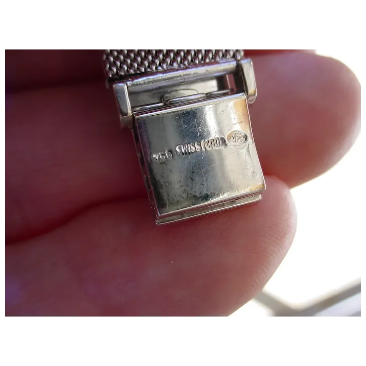 Vintage Audemars Piguet 18K White Gold, 26 Baguette Diamonds.
