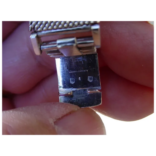 Vintage Audemars Piguet 18K White Gold, 26 Baguette Diamonds.