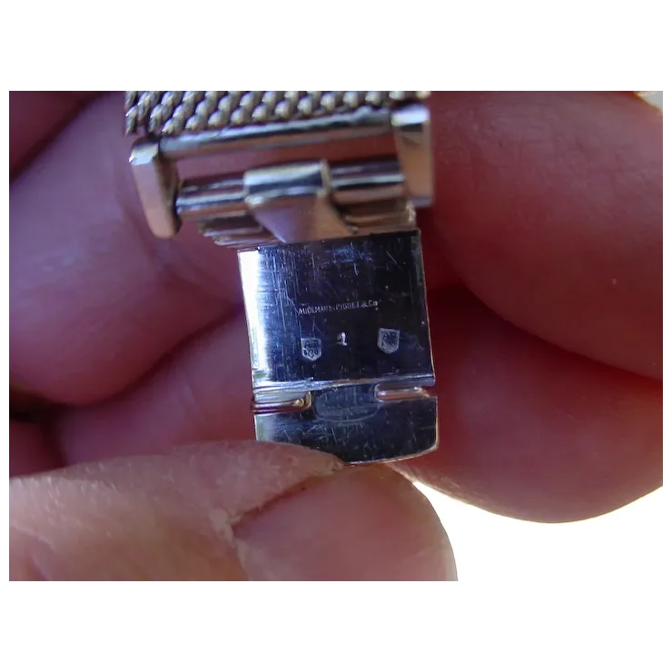 Vintage Audemars Piguet 18K White Gold, 26 Baguette Diamonds.
