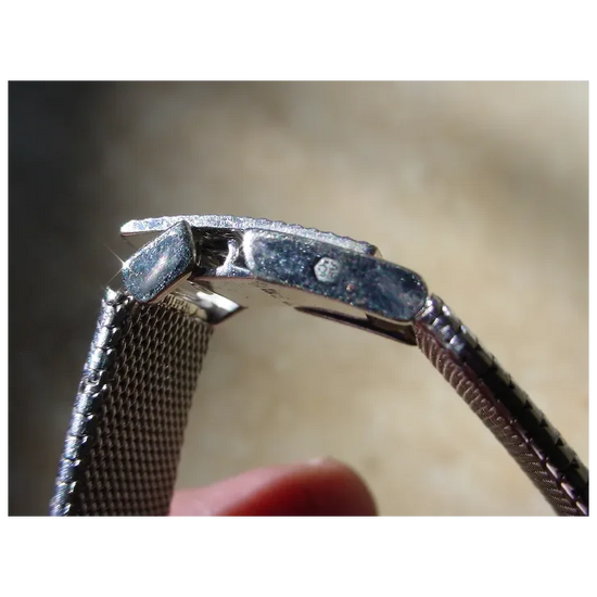 Vintage Audemars Piguet 18K White Gold, 26 Baguette Diamonds.
