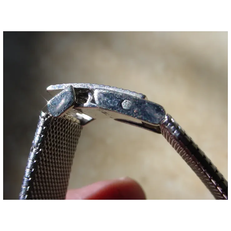 Vintage Audemars Piguet 18K White Gold, 26 Baguette Diamonds.