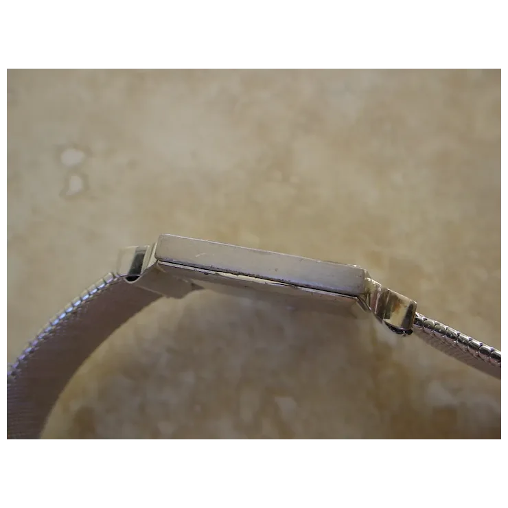 Vintage Audemars Piguet 18K White Gold, 26 Baguette Diamonds.