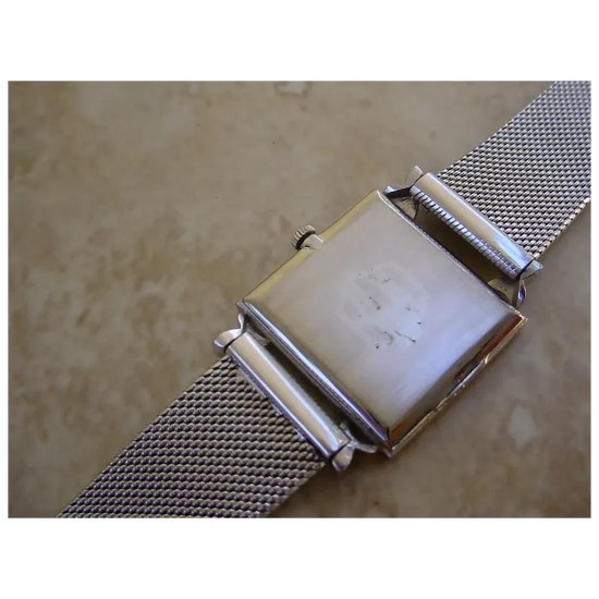Vintage Audemars Piguet 18K White Gold, 26 Baguette Diamonds.