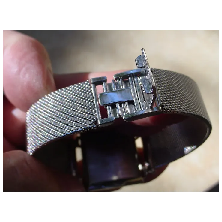 Vintage Audemars Piguet 18K White Gold, 26 Baguette Diamonds.