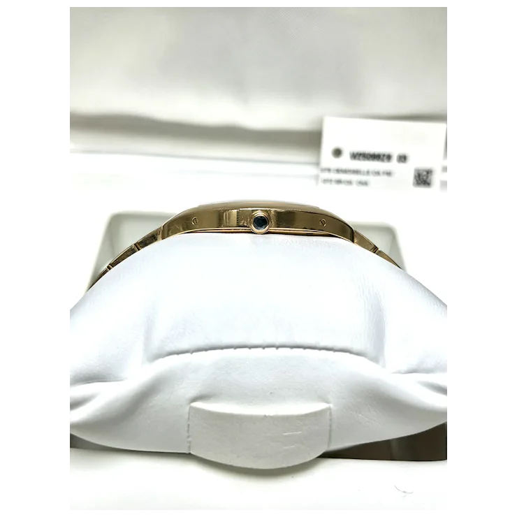 Vintage Cartier 31mm Tonneau-shaped Ladies Watch in 18K Rose Gold